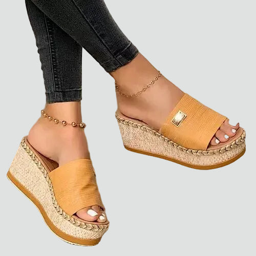 Abigail | Espadrille Wedge Wide-Strap Women Sandals for Summer