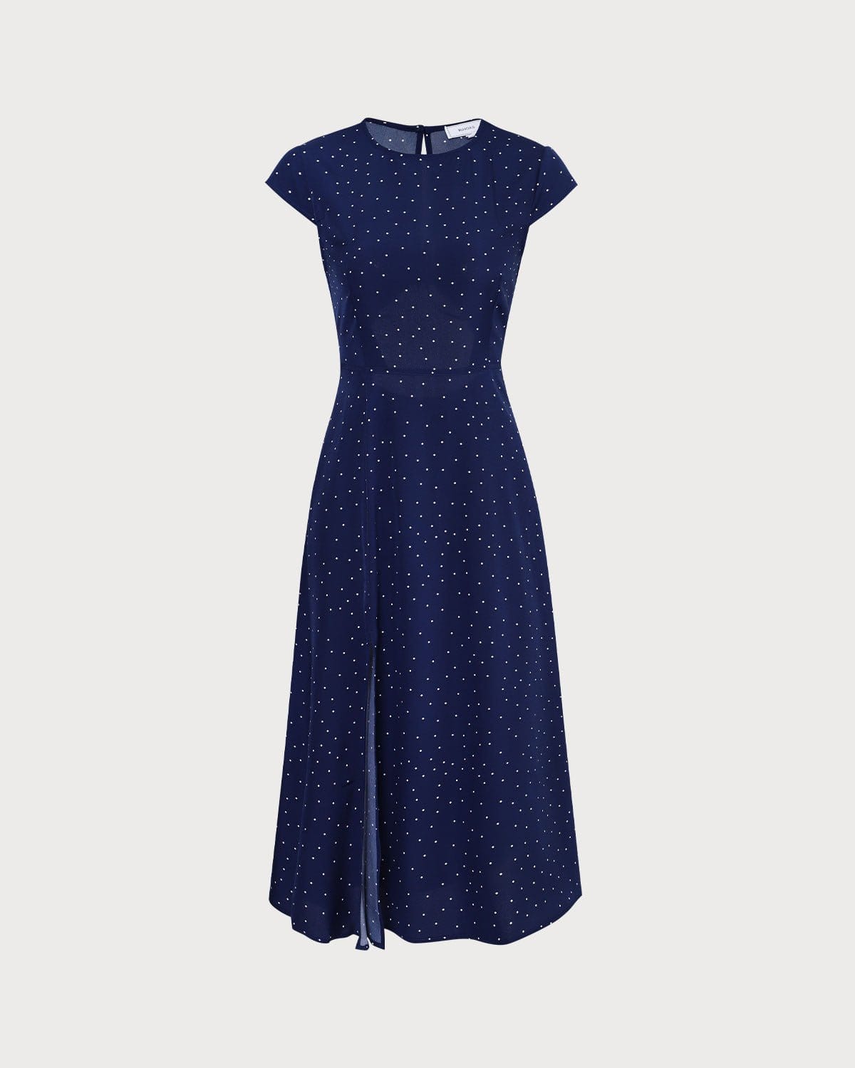 Mira | Polka Dot Cut-Out Midi Dress