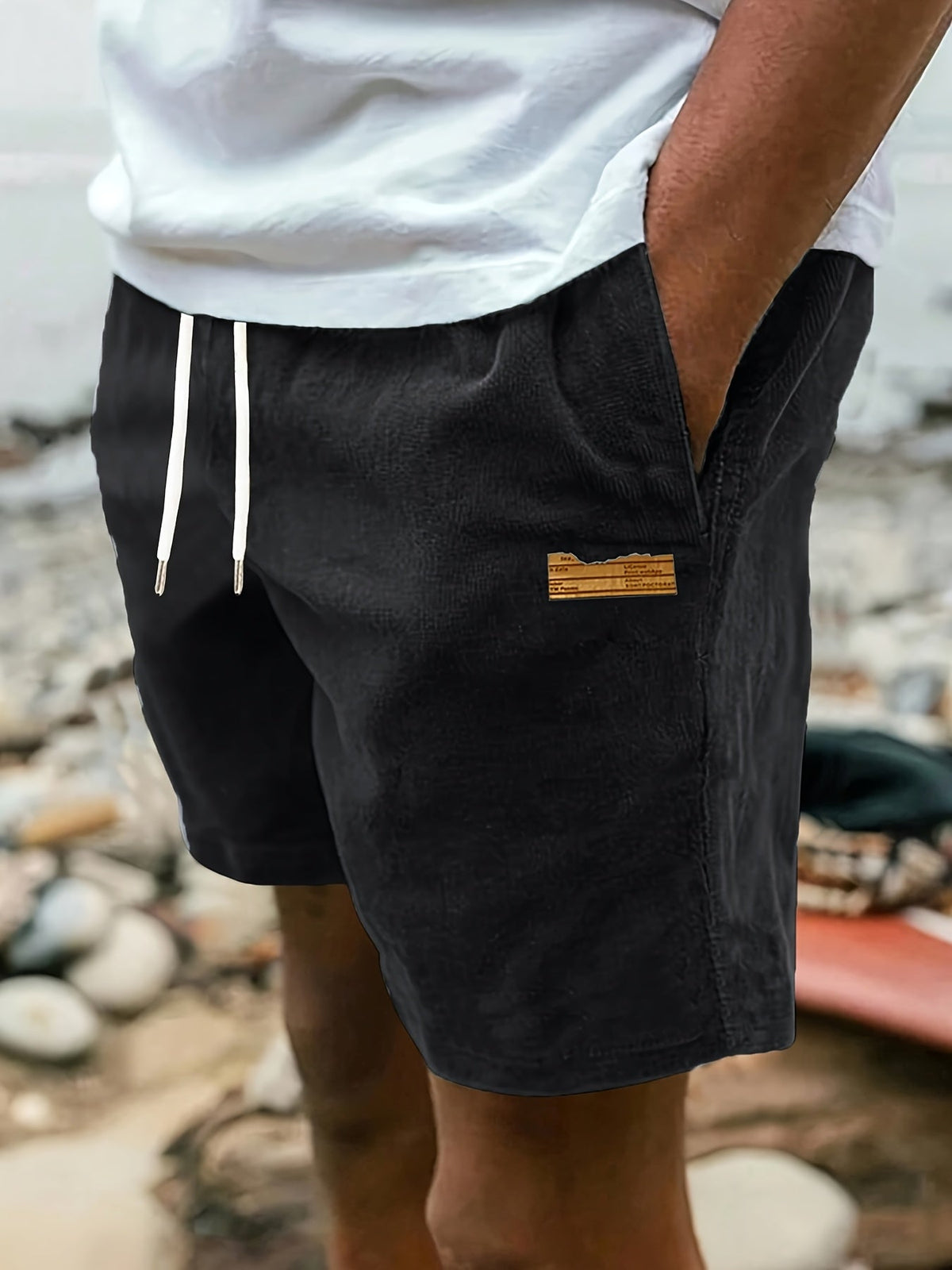 Ashford | Classic-Cut Drawstring Men Shorts