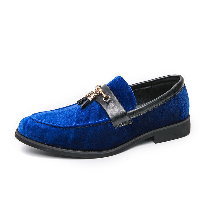 Sebastian | Velvet Gold-Tassel Formal Men Loafers for Holiday Parties