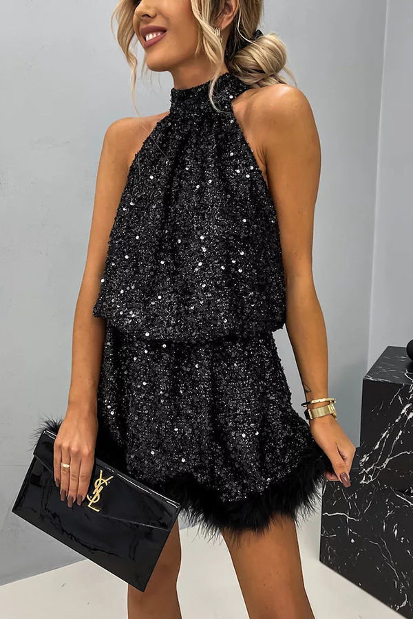 Adele | Halter Cut-Out Mini Dress for Summer