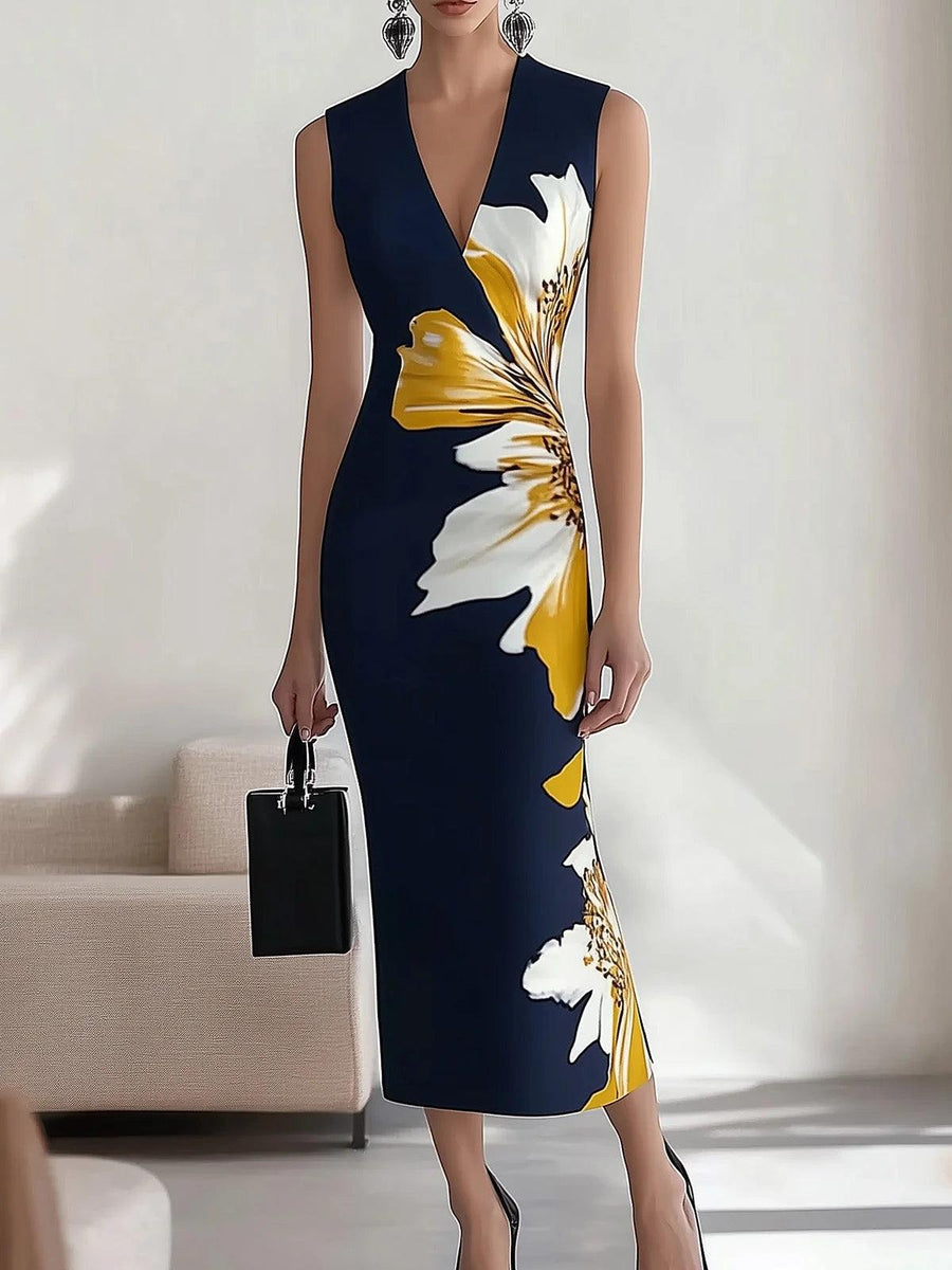 Imogen | Printed Midi Women Party Dress