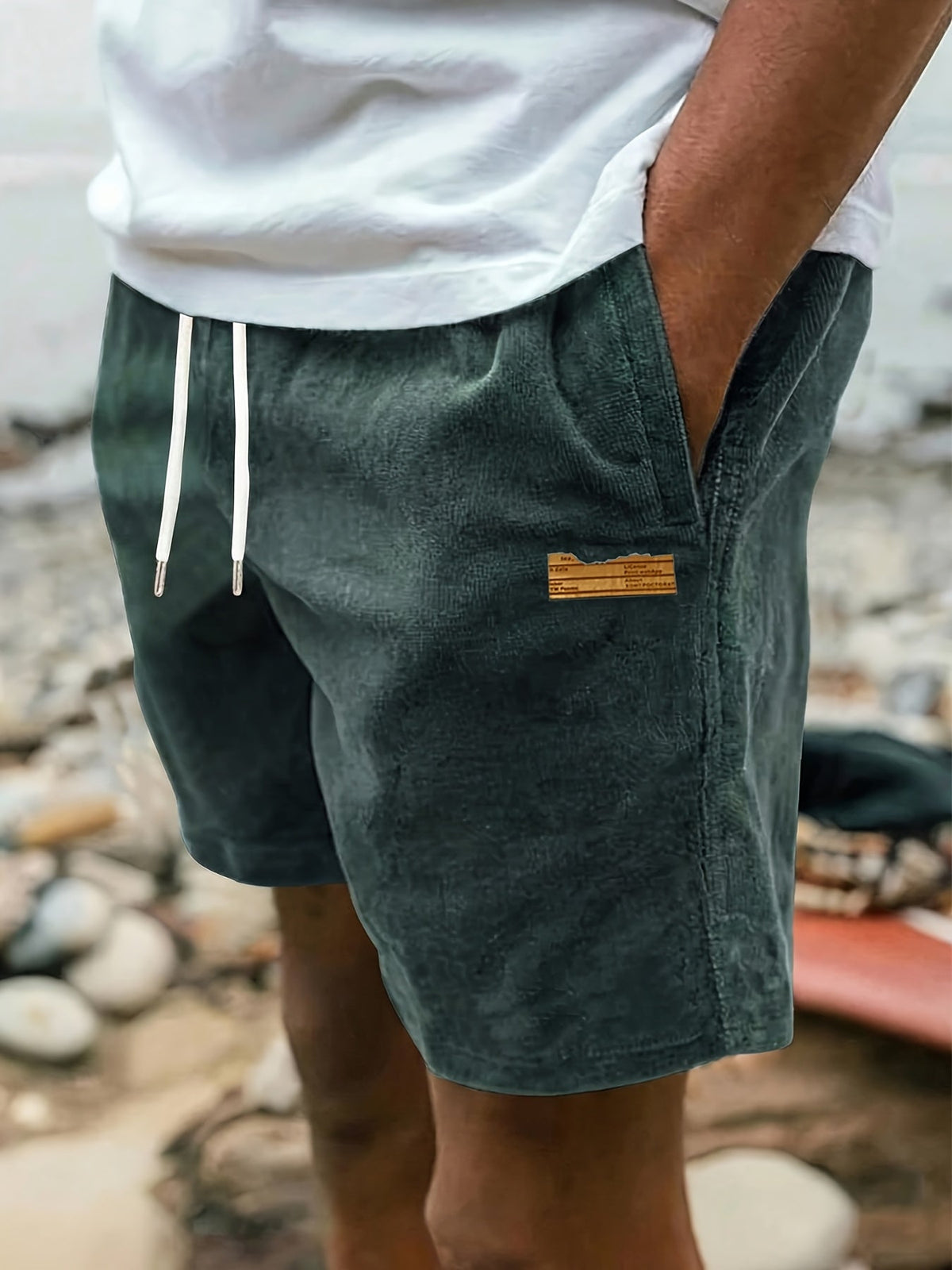 Ashford | Classic-Cut Drawstring Men Shorts