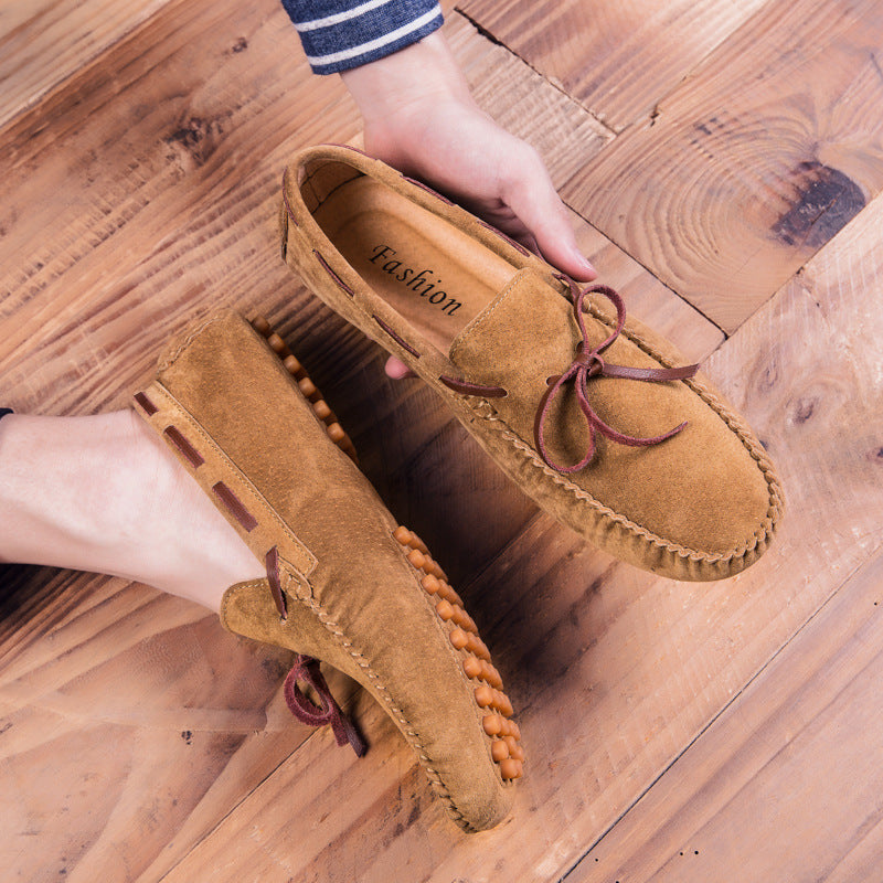 Oscar | Suede Bow-Detail Men's Driving Moccasins