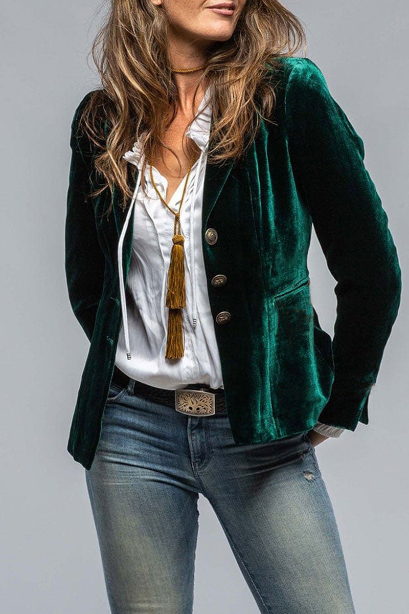 Florence | Fitted Linen Single-Button Women Blazer