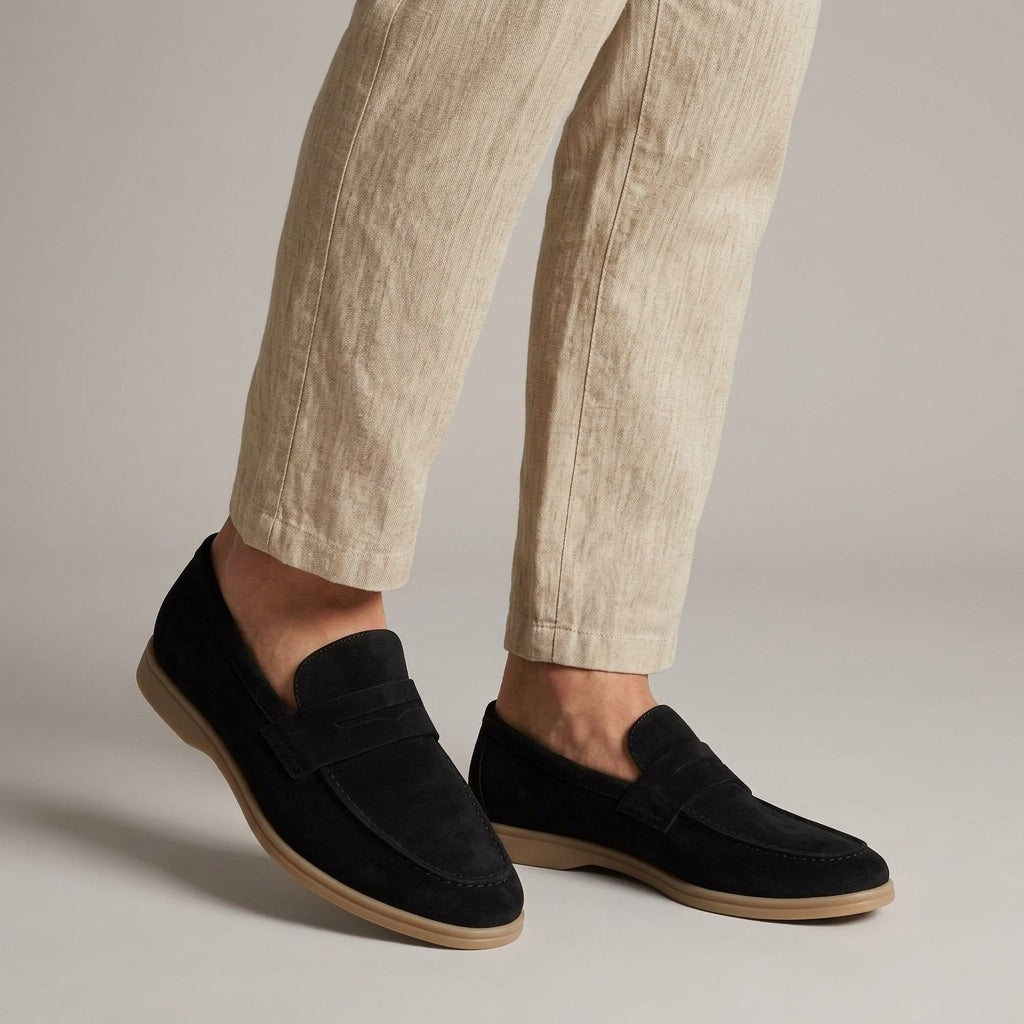 Grant | Suede Gum-Sole Penny Men Loafers