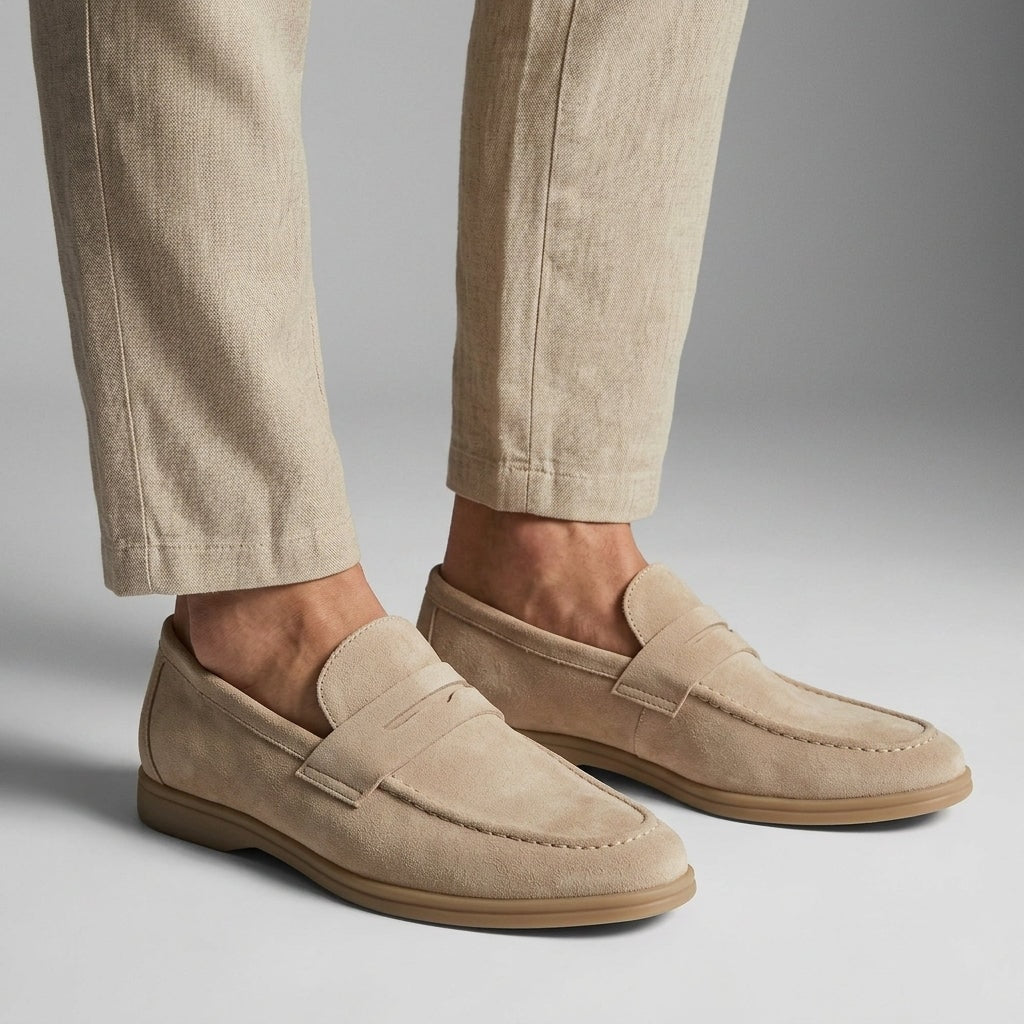 Grant | Suede Gum-Sole Penny Men Loafers