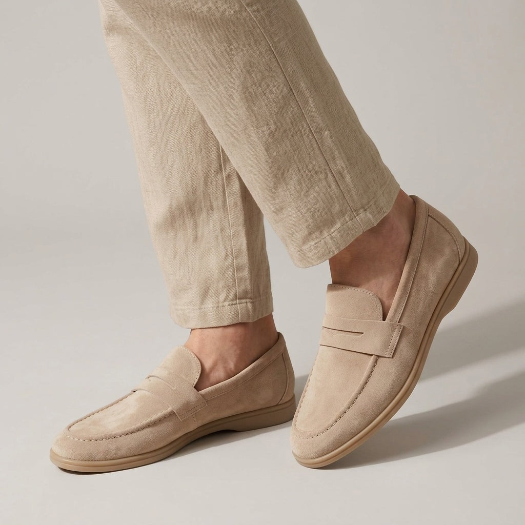 Grant | Suede Gum-Sole Penny Men Loafers