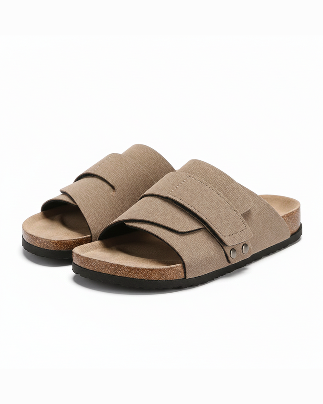 Oliver | Studded Cork-Style Footbed Slide Men Sandals