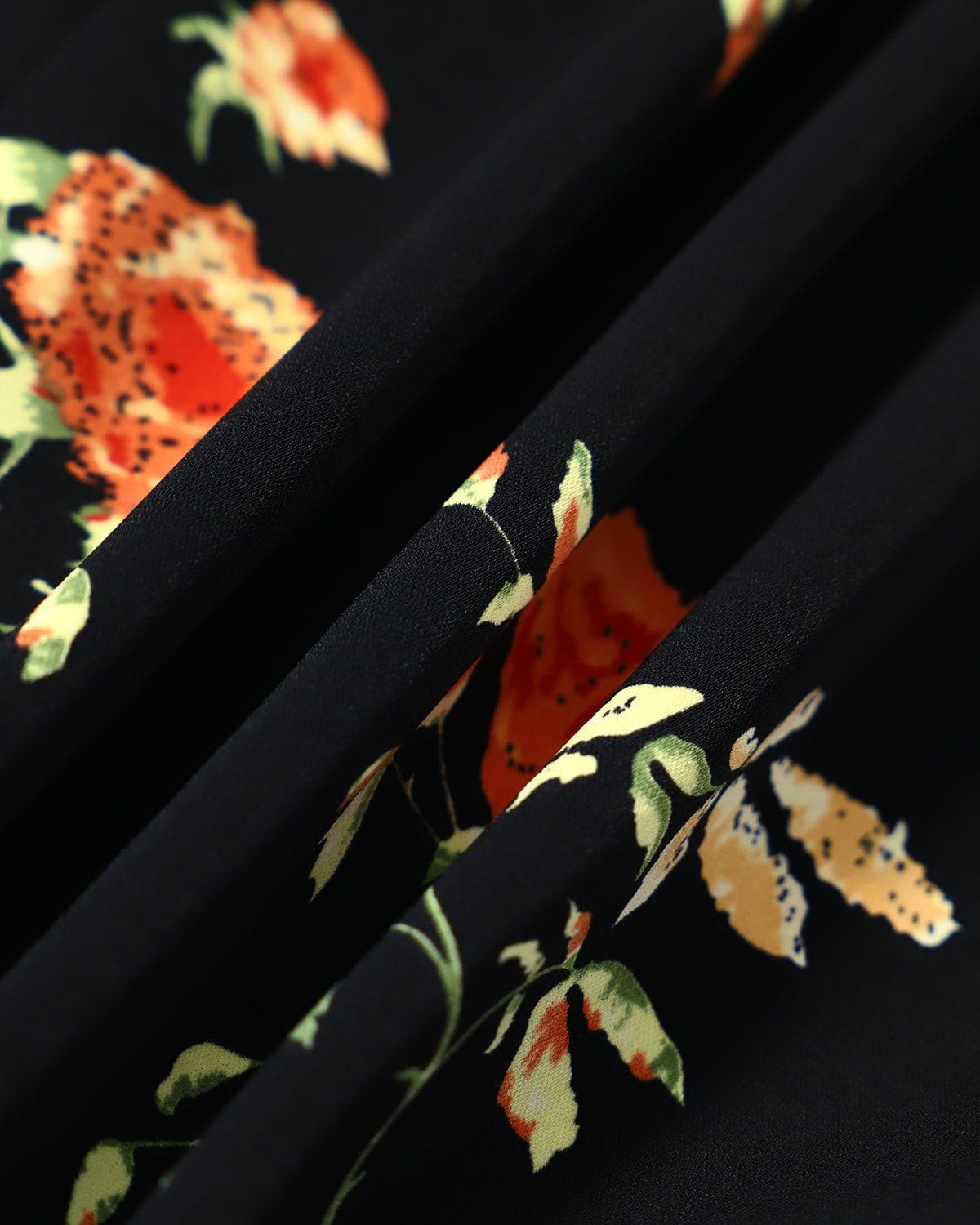 Natalia | Retro Floral Short-Sleeve Maxi Dress