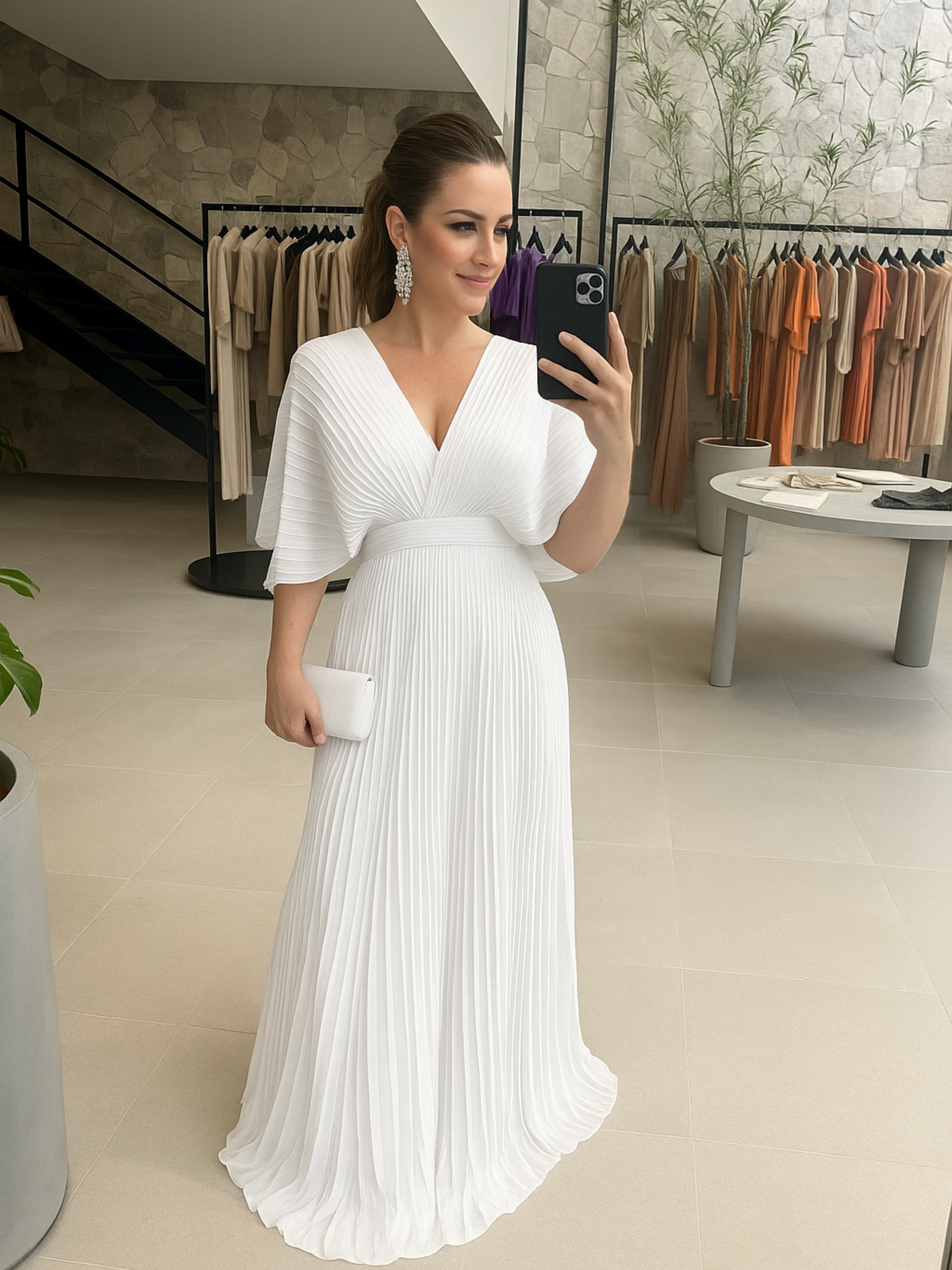 Verity | Pleated Maxi Women Party Dress