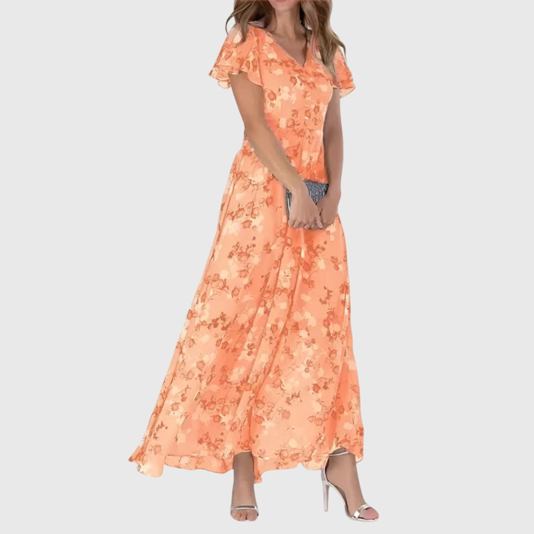 Nora | Ruched Figure-Flattering Viscose Dress