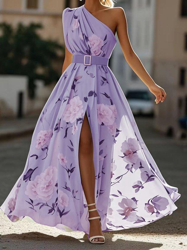 Lorelei | One-Shoulder Ruched Chiffon Women Party Dress