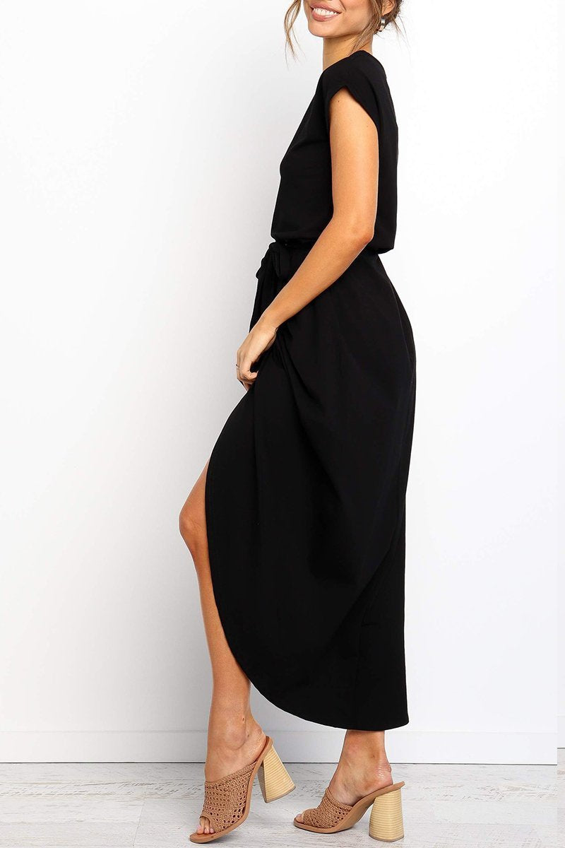 Aurelia | Belted Adjustable-Strap Ankle Dress