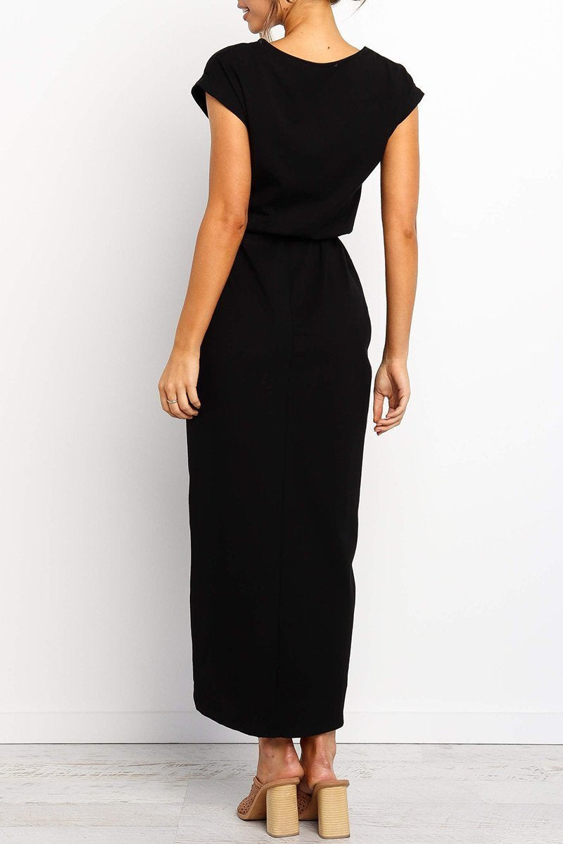 Aurelia | Belted Adjustable-Strap Ankle Dress
