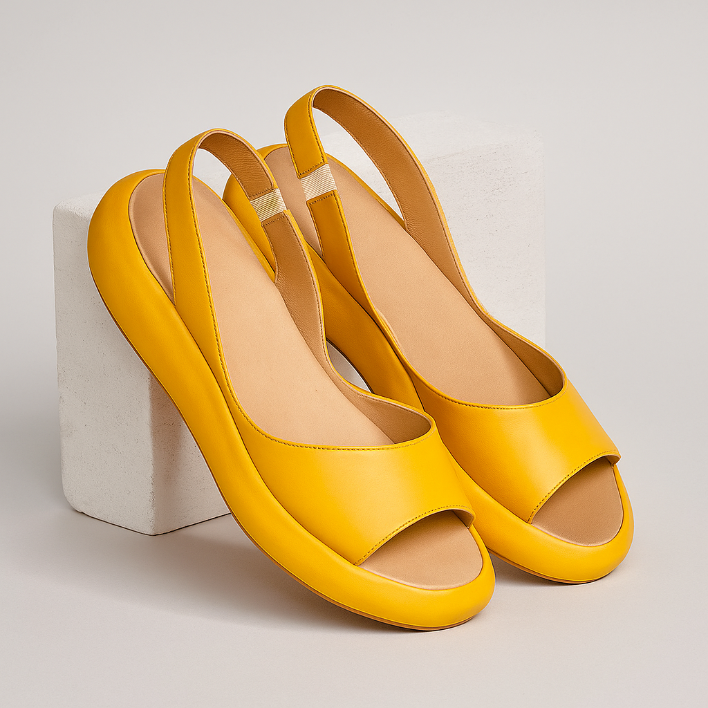 Ember | Peep-Toe Slingback Platform Wedge Women Sandals for Summer