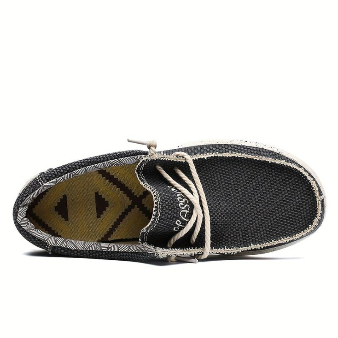 Wren | Woven Canvas Moc-Toe Women's Slip-On Trainers