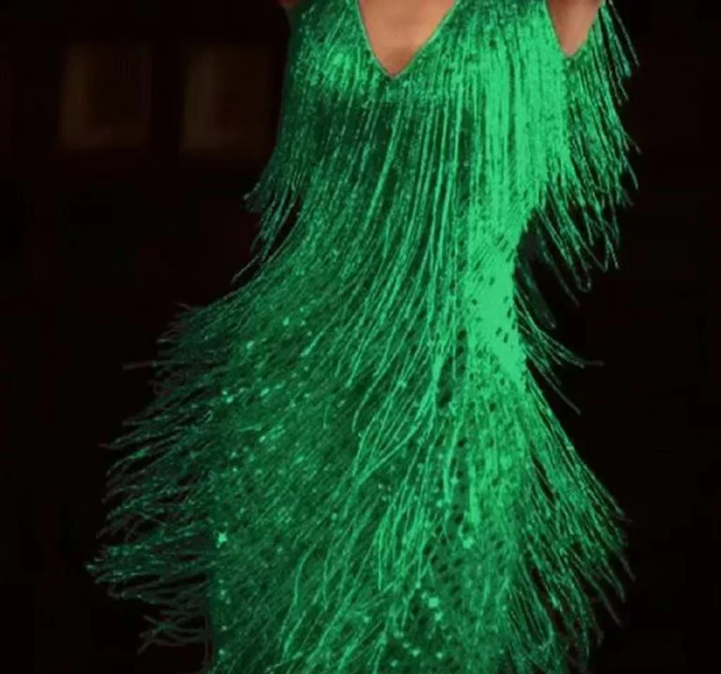 Blair | Sequin Tassel Open-Back Dress for Holiday Parties