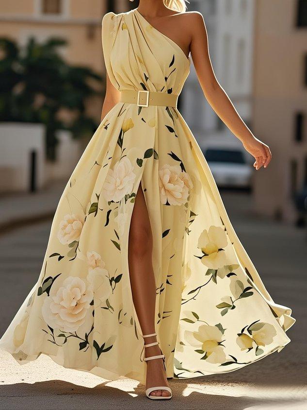 Lorelei | One-Shoulder Ruched Chiffon Women Party Dress