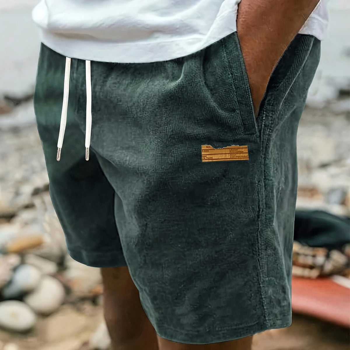 Ashford | Classic-Cut Drawstring Men Shorts