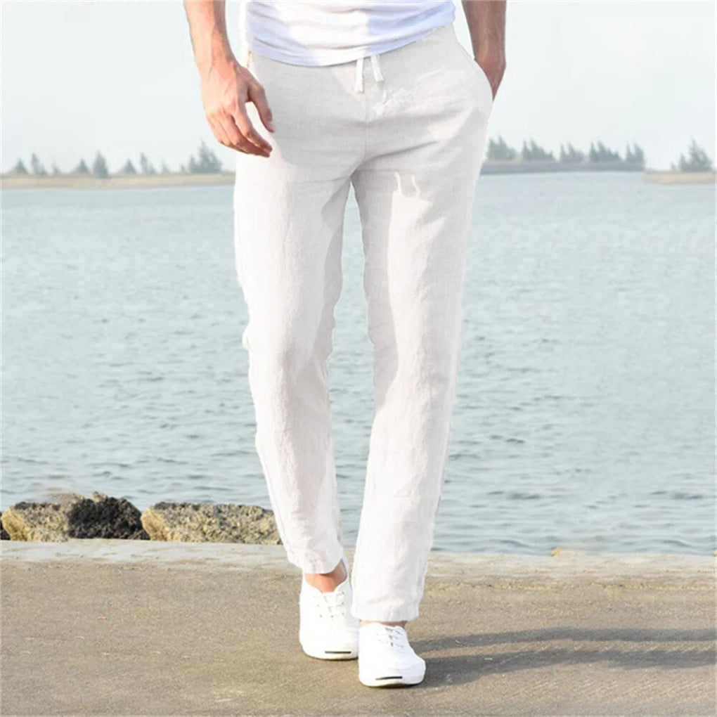 Julian | Linen Relaxed-Fit Men Trousers for Summer