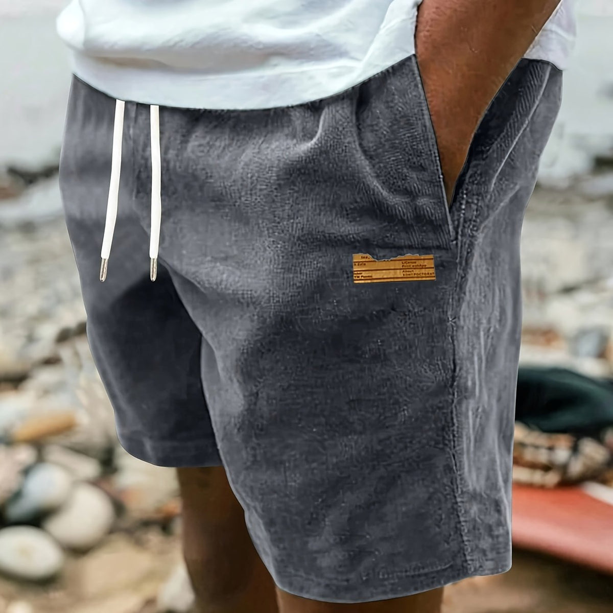 Ashford | Classic-Cut Drawstring Men Shorts