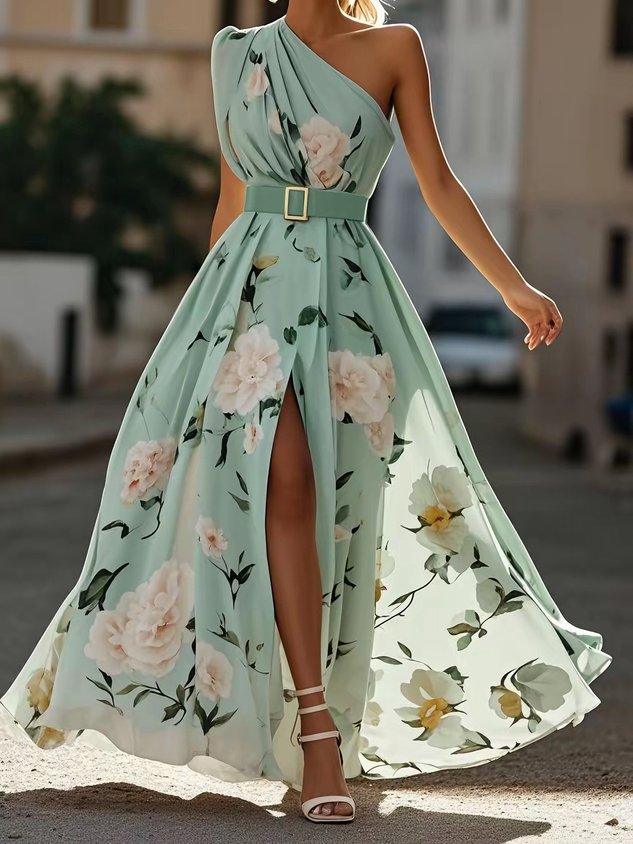 Lorelei | One-Shoulder Ruched Chiffon Women Party Dress