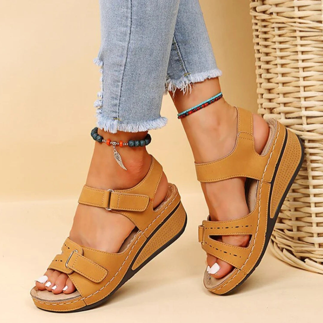 Mia | Multi-Strap Chunky Wedge Women Sandals for Summer