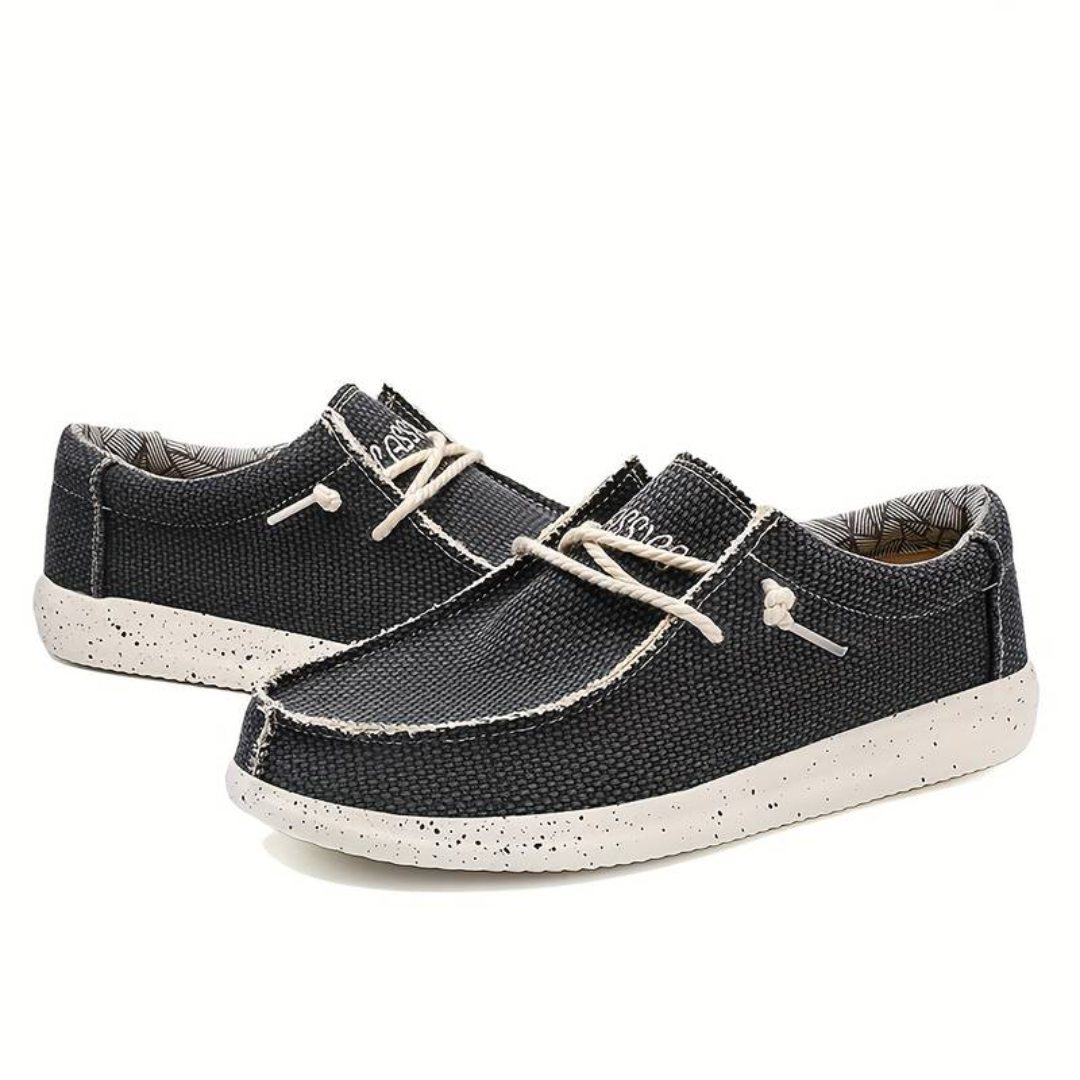 Wren | Woven Canvas Moc-Toe Women's Slip-On Trainers