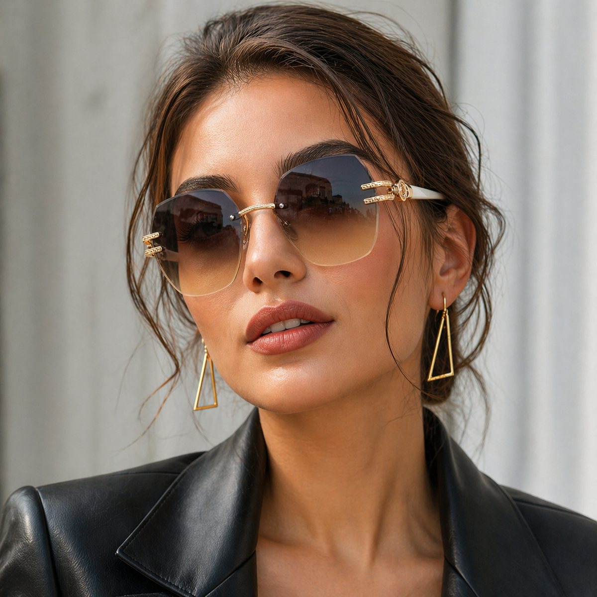 Amelia | Oversized Gradient Lens Women's Sunglasses for Summer