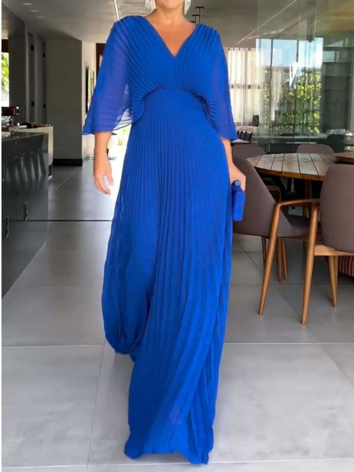 Verity | Pleated Maxi Women Party Dress