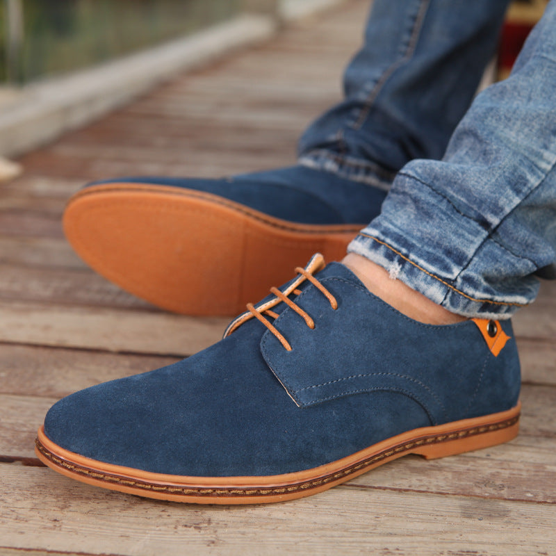 Nathaniel | Suede Contrast-Lace Men's Derby Shoes