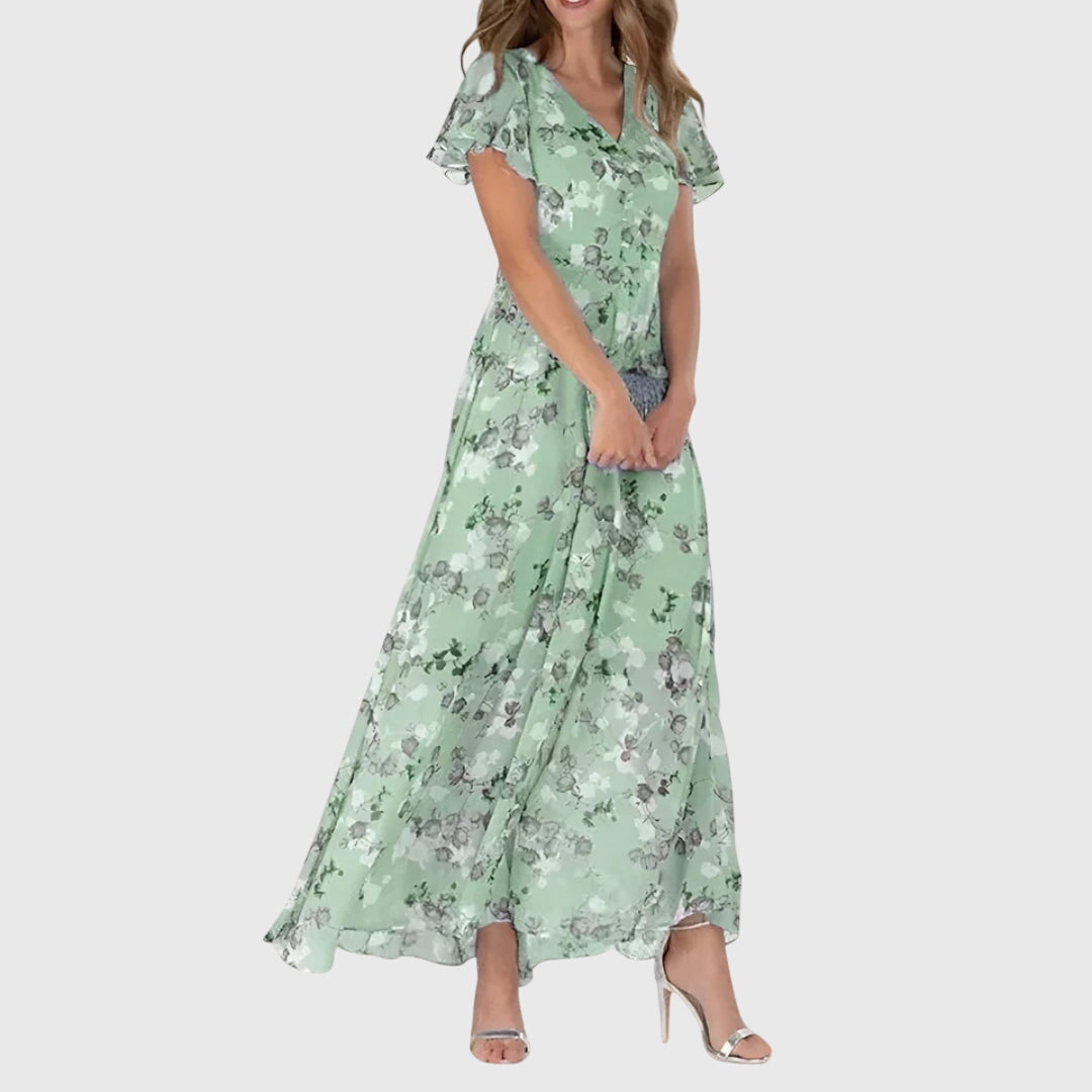 Nora | Ruched Figure-Flattering Viscose Dress