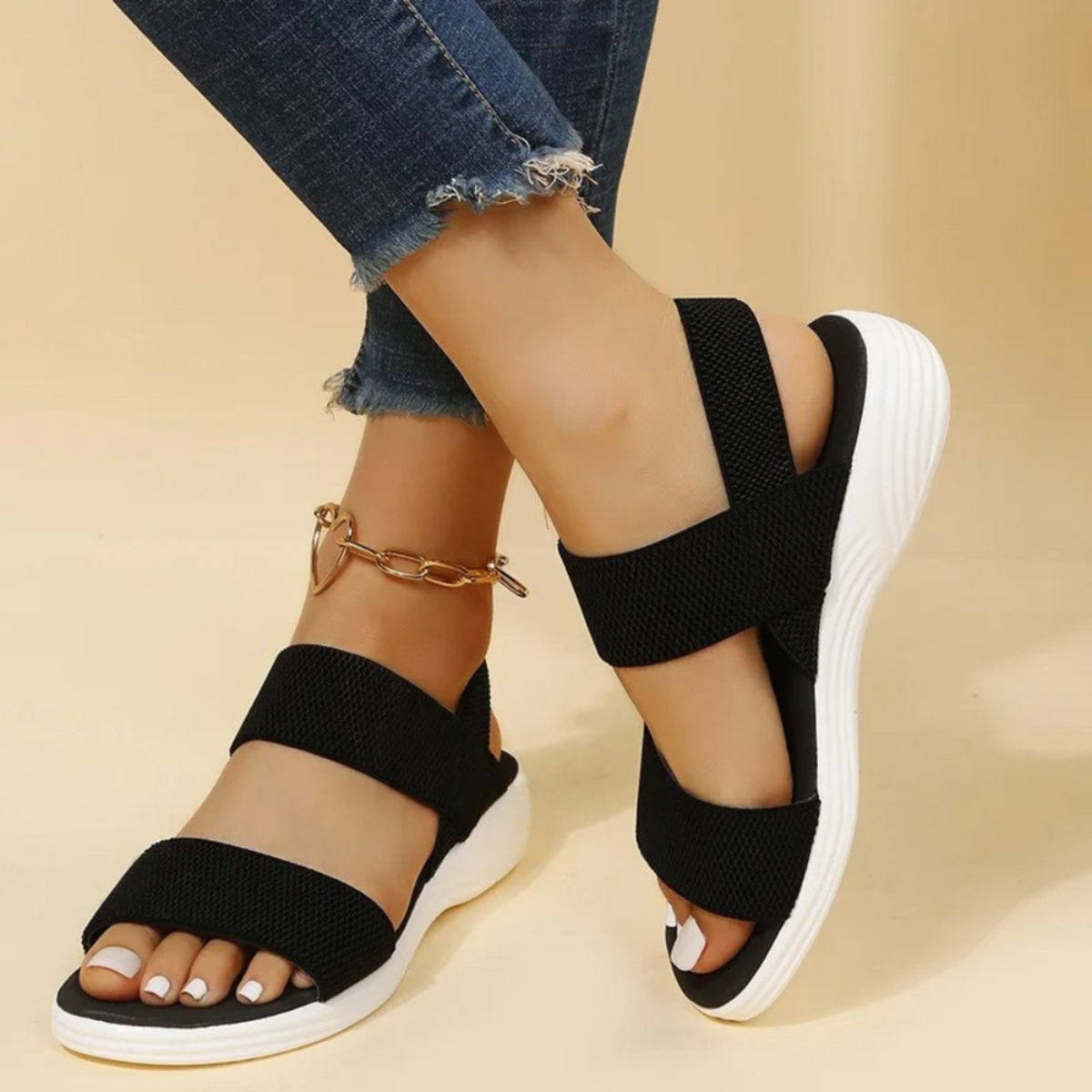 Harriet | Cushioned Wedge Adjustable-Strap Women Summer Sandals