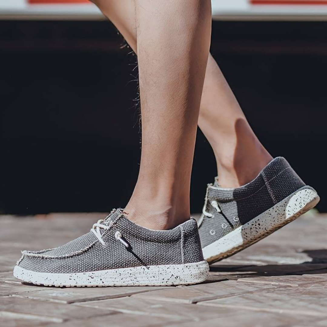 Wren | Woven Canvas Moc-Toe Women's Slip-On Trainers