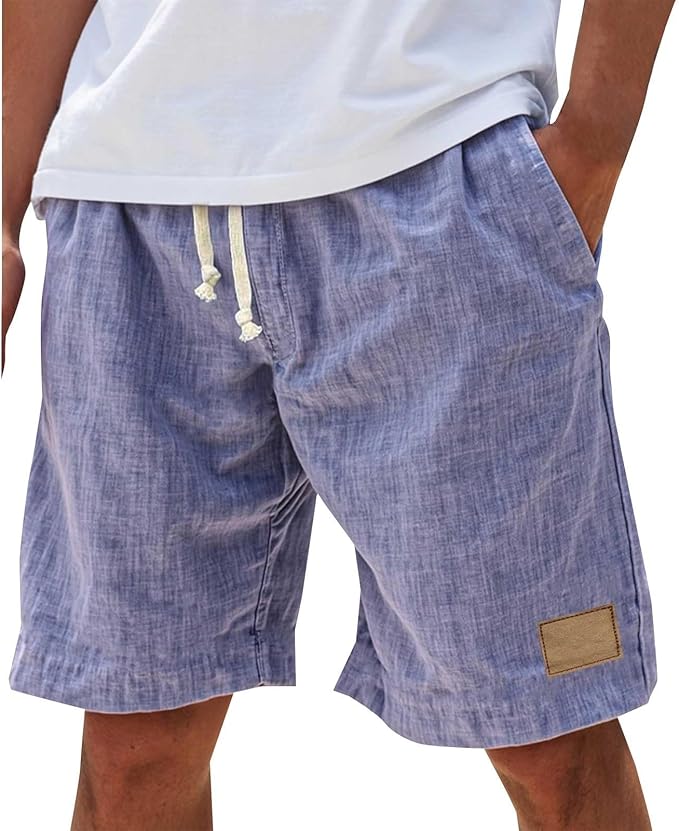 Lucas | Elastic-Waist Lightweight Men Shorts for Summer