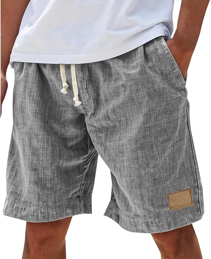 Lucas | Elastic-Waist Lightweight Men Shorts for Summer