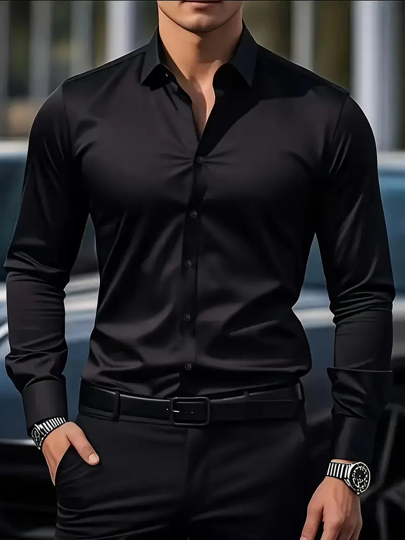 Noah | Breathable Long-Sleeve Men's Shirt for Summer