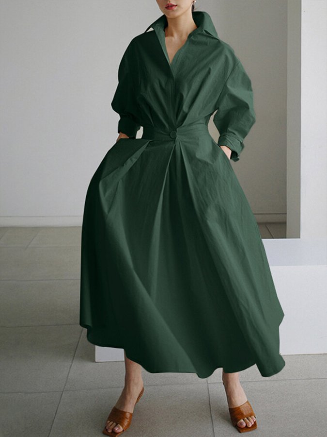 Yara | Flowing Linen Full-Length Maxi Dress for Summer