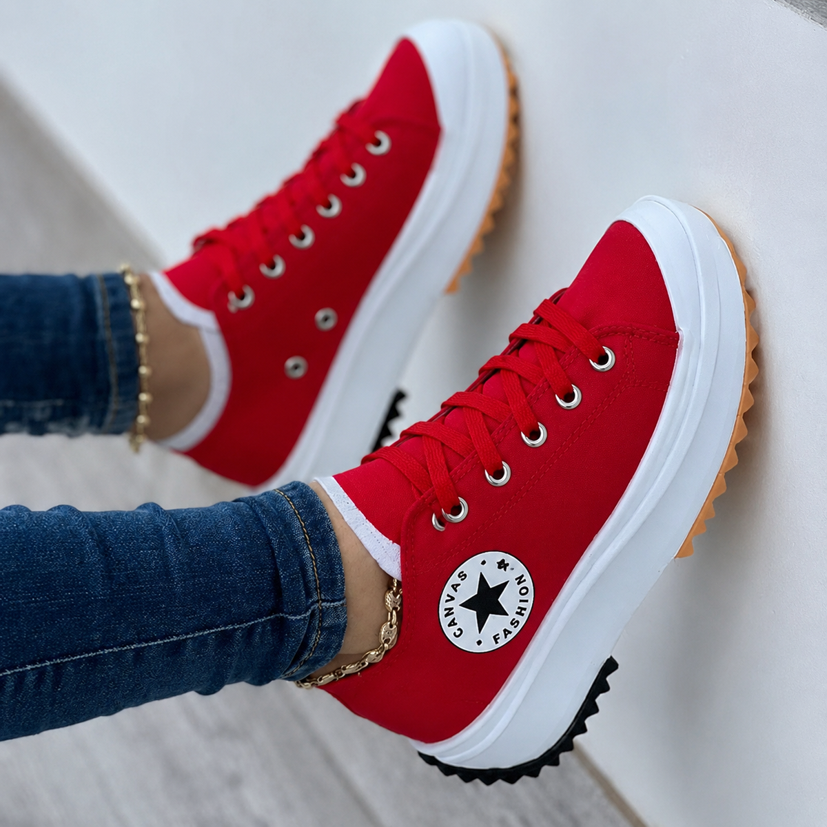 Daisy | Platform Lace-Up Women Orthopedic Sneaker