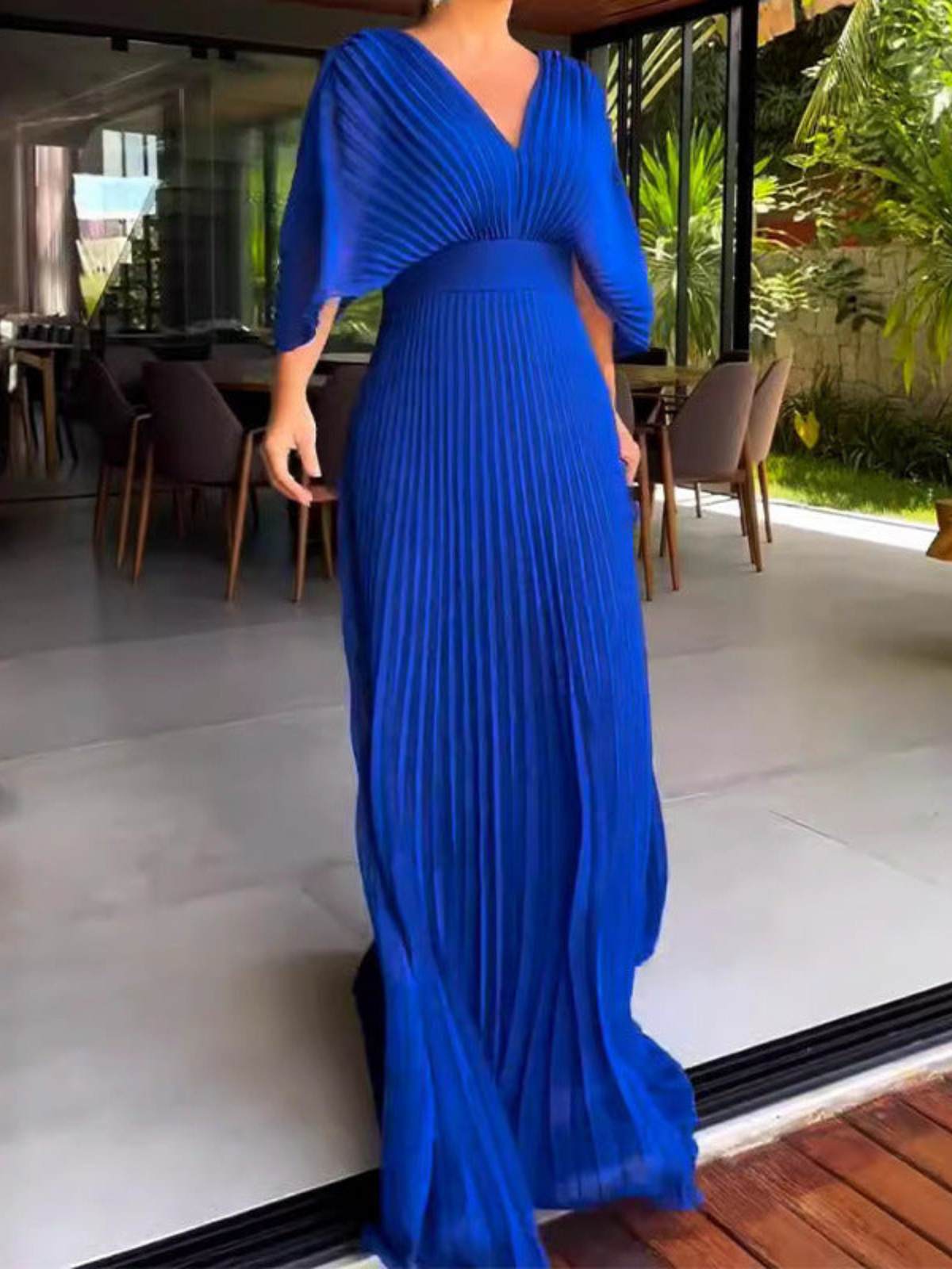Verity | Pleated Maxi Women Party Dress