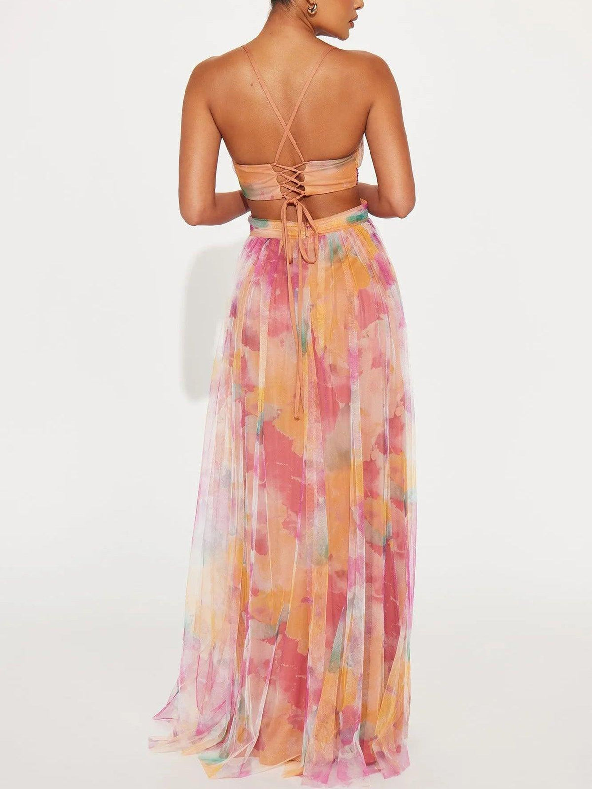 Grace | Painted Floral A-Line Women Party Dress