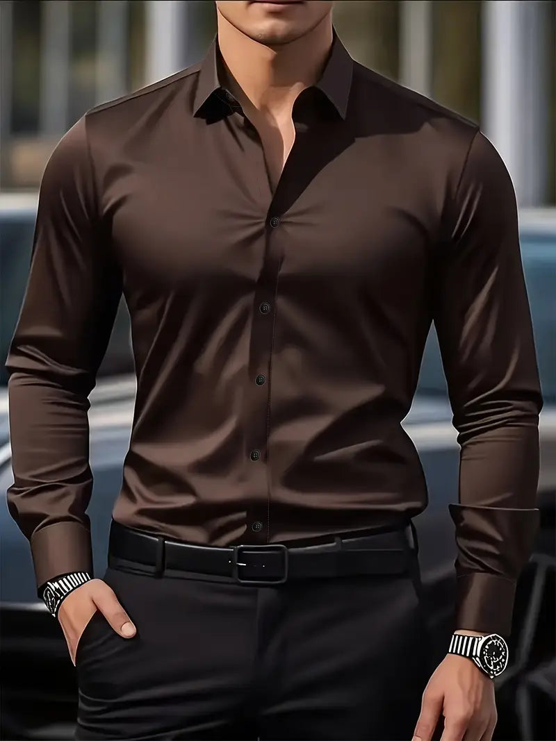 Noah | Breathable Long-Sleeve Men's Shirt for Summer