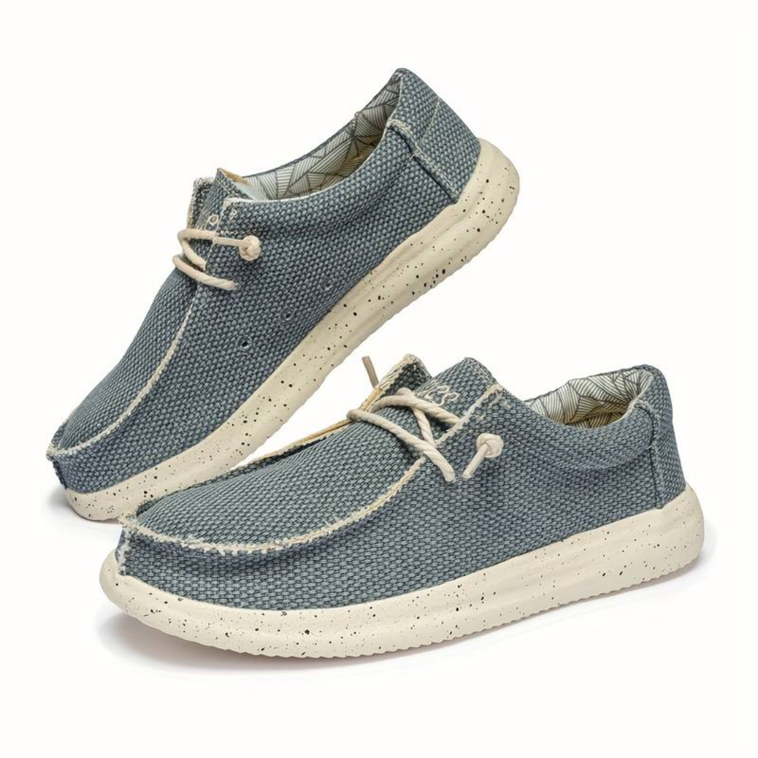 Wren | Woven Canvas Moc-Toe Women's Slip-On Trainers