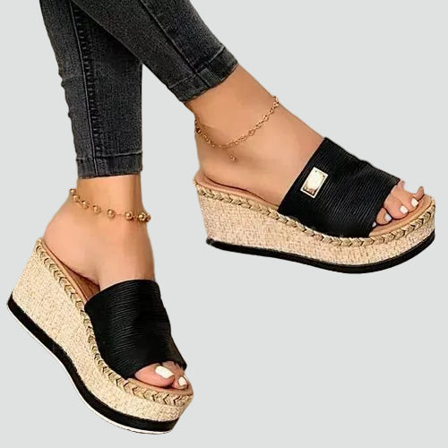Abigail | Espadrille Wedge Wide-Strap Women Sandals for Summer