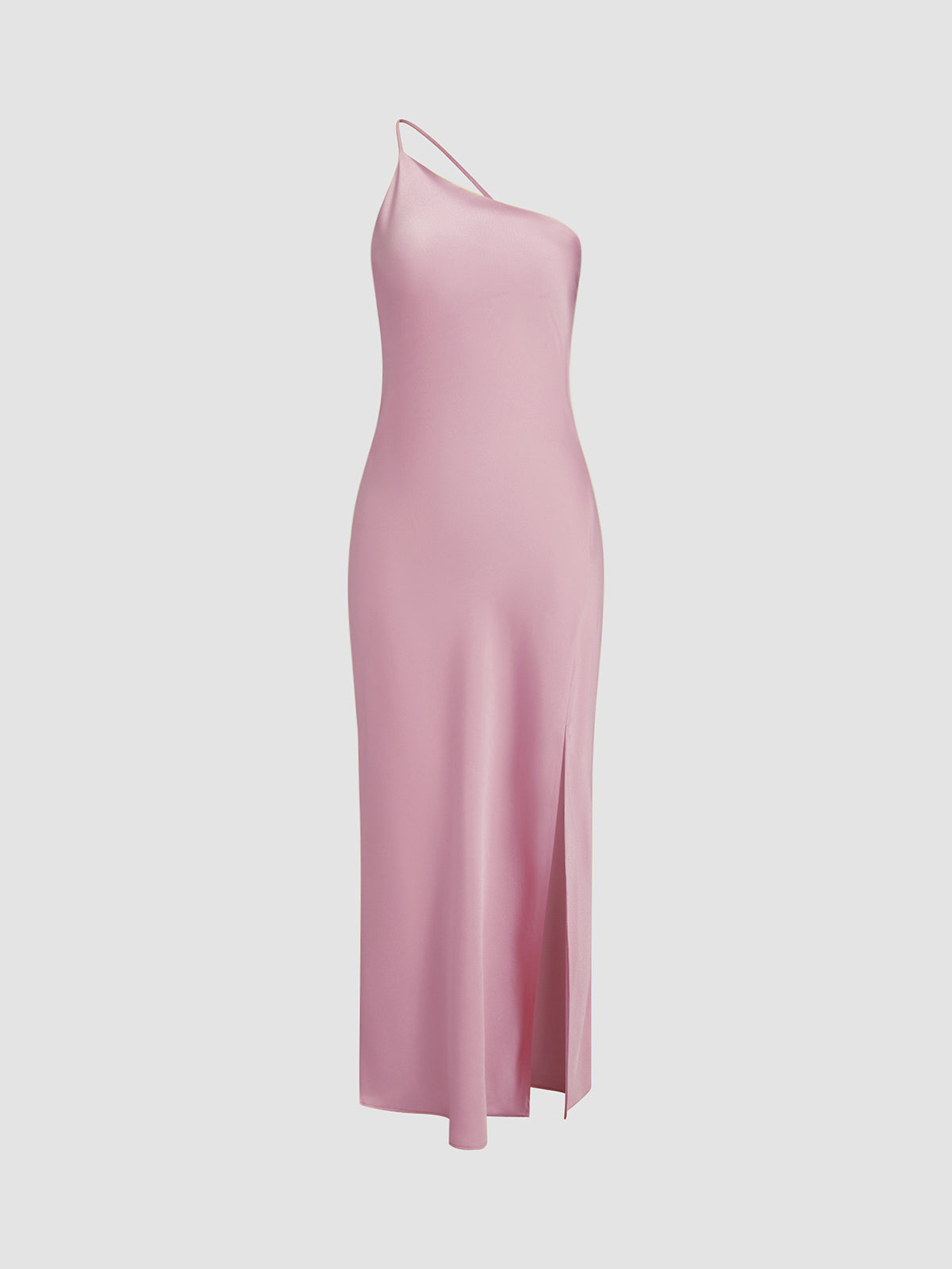 Ella | Open-Back Satin Floor-Length Maxi Dress