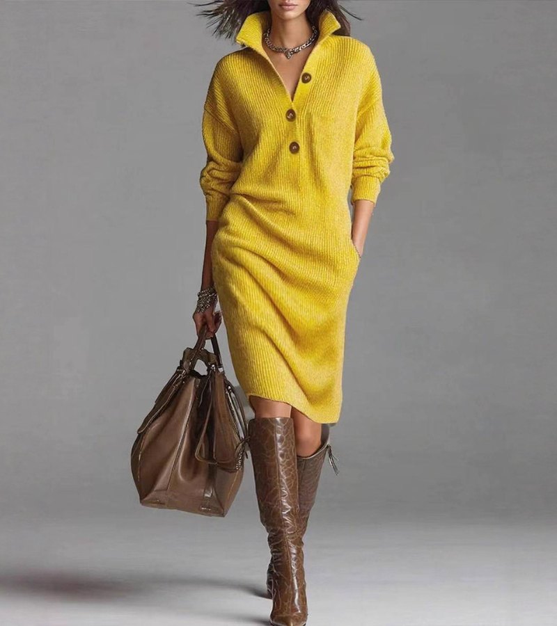 Piper | Slim-Fit Soft Knit Dress for Autumn