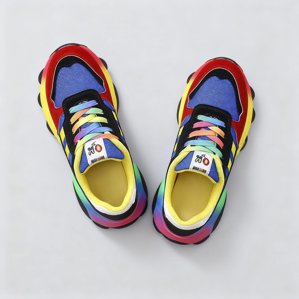 Rose | Multicolour Contrast-Stitch Women Orthopedic Sneaker