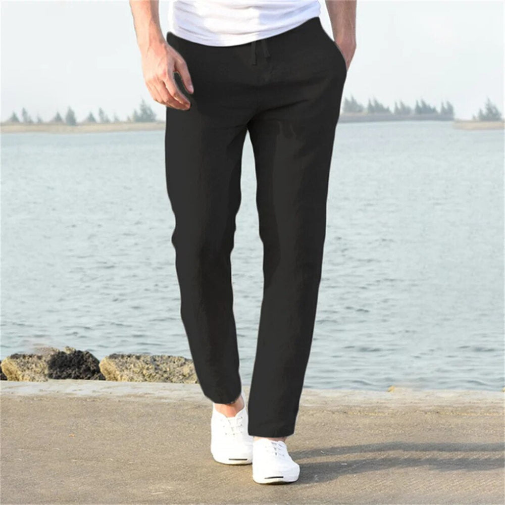 Julian | Linen Relaxed-Fit Men Trousers for Summer