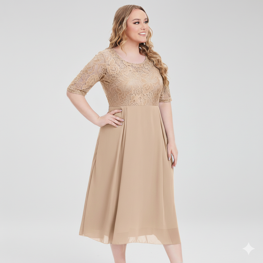 Dahlia | Long-Sleeve Chiffon Maxi Dress